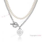 New! Replica T I F F I NY & C o Wrap Bead Necklace Heart Pendant Women Gift